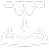 Icon representing dentures, showcasing a set of false teeth in a simple, clear design.